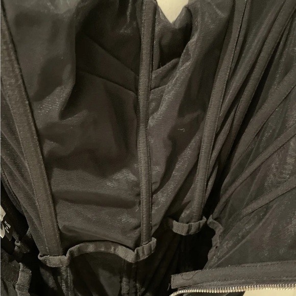 D&G dolce&Gabbana strapless or strap grey roughed dress made in Italy size 40 - Picture 5 of 10